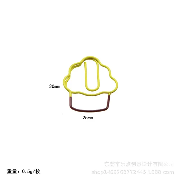 Fast Food Creative Special-shaped Paper Clip Papers Classification Bookmark Paper Clips Modeling Paperclip