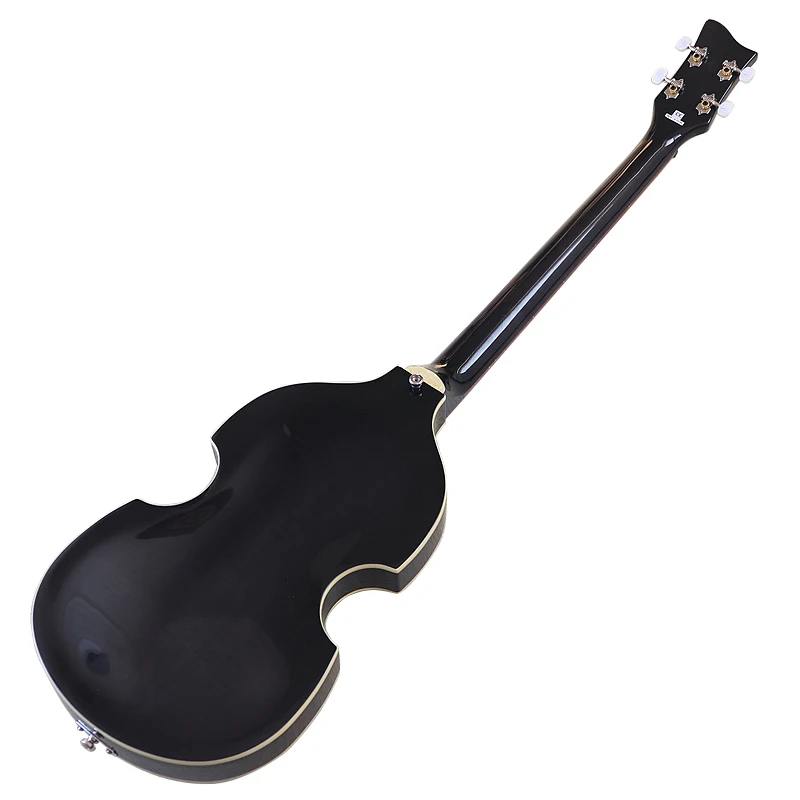 Flame Maple Top 4 Strings Violin Bass Guitar 41 Inch Black Color Violin Guitarra Basswood Body High Gloss Finish Right Hand