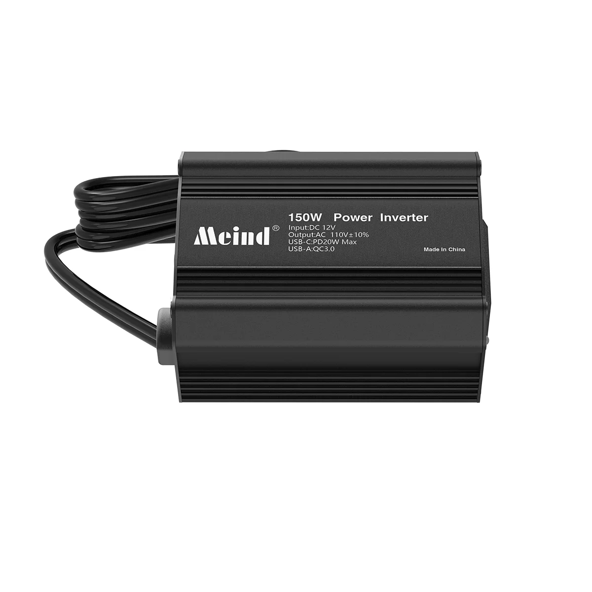 Meind 150W Car Power Inverter PD 20W&QC 3.0 USB Charger DC 12V to AC 110V  Converter Laptop Charger Outlet Adapter for Car