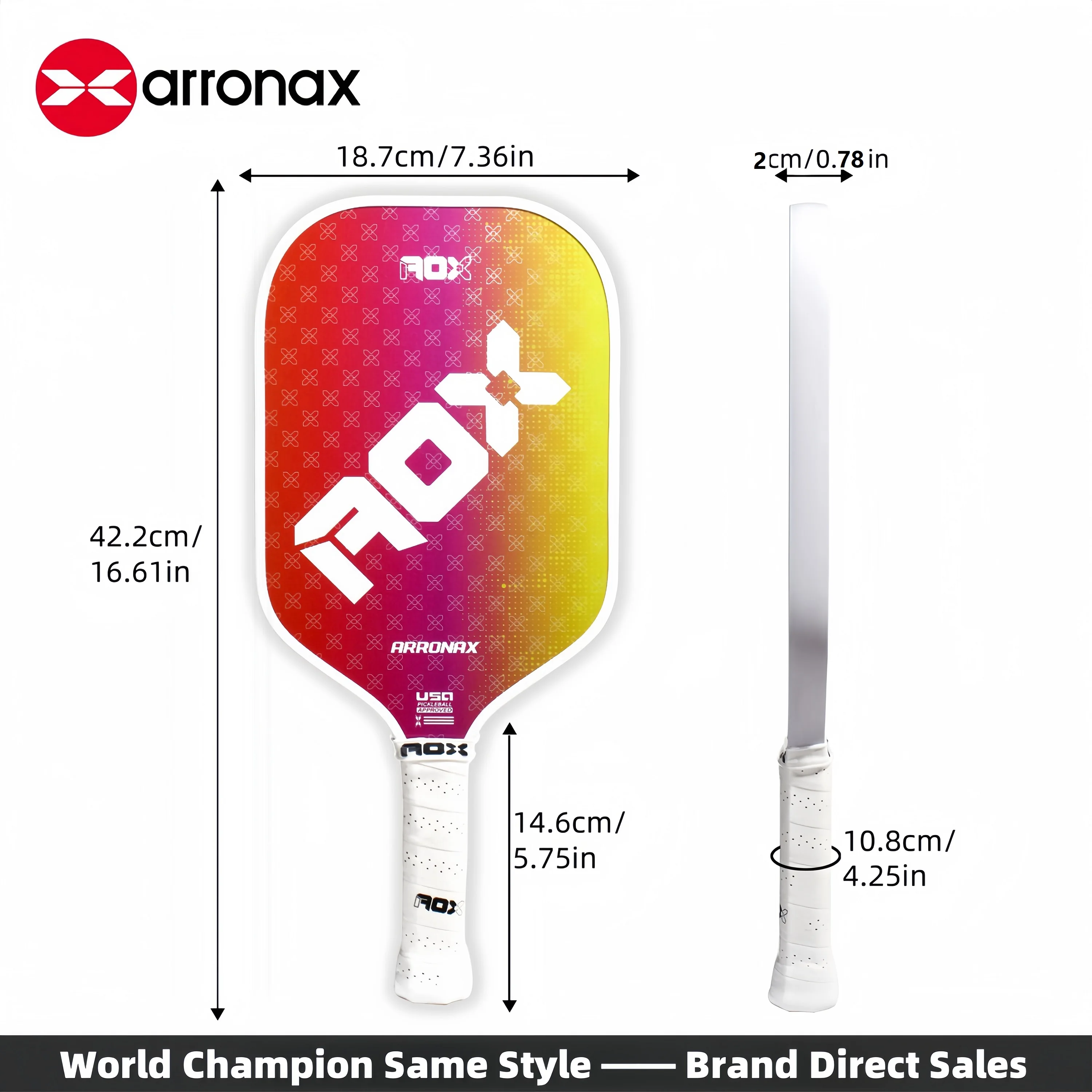 Arronax Pickleball Paddles Lightweight Pickleball Set with Portable Carry Bag 4 Balls Portable for Indoor Outdoor Exercise