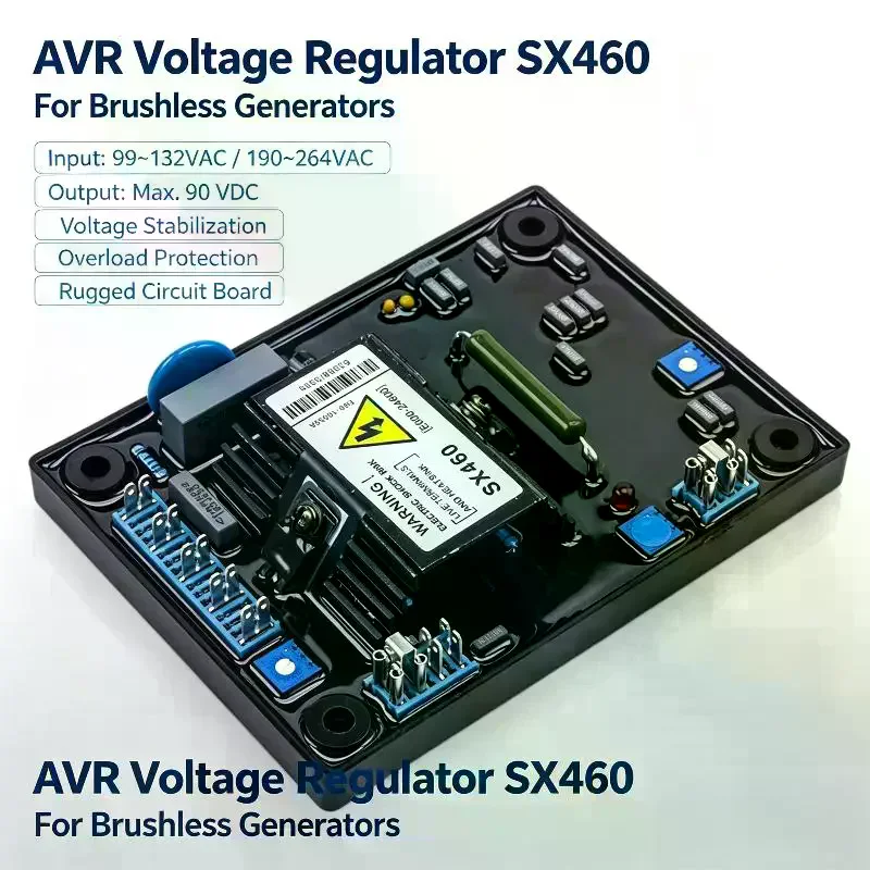 1Pcs  Electric Generator Engine Control Voltage Board SX460 AVR Generator Automatic Voltage Regulator Stabilizer