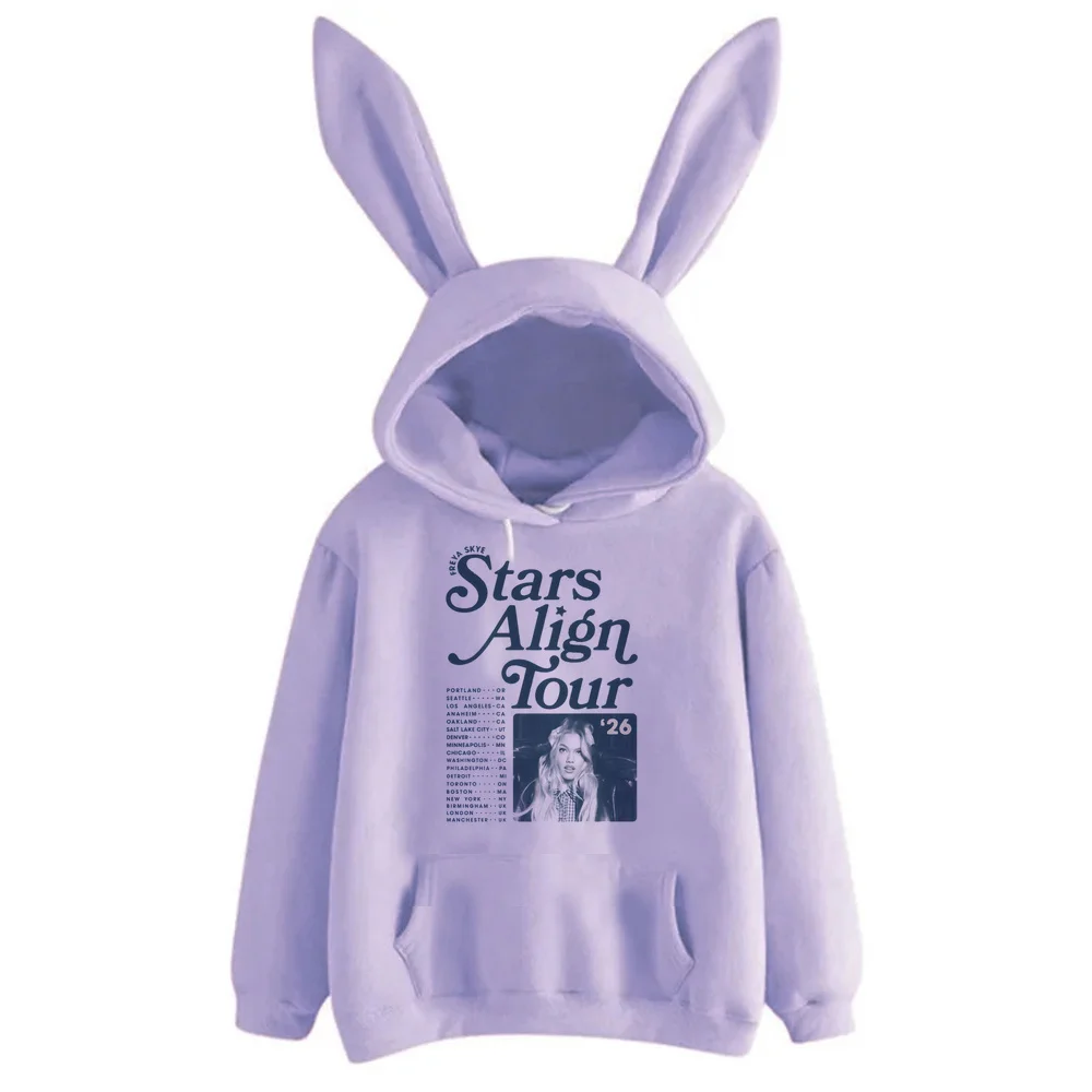 Freya Skye sweatshirt women anime sweatshirt cartoon 2026 ladies clothes winter warm Female Aesthetic