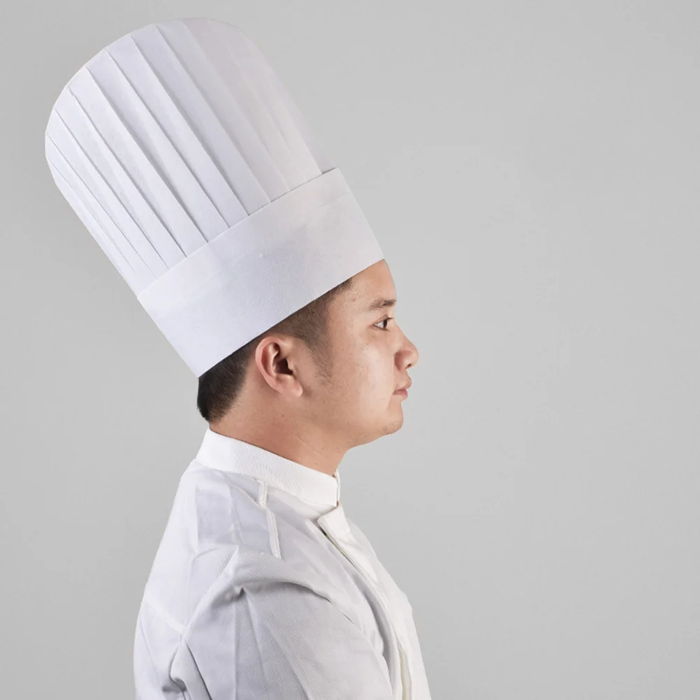 Cappello da cuoco usa e getta da 6 pezzi Cappello da lavoro da cucina per uso monouso per cuocere alla griglia Cucinare Ristorante Sushi Coffee Shop Uso