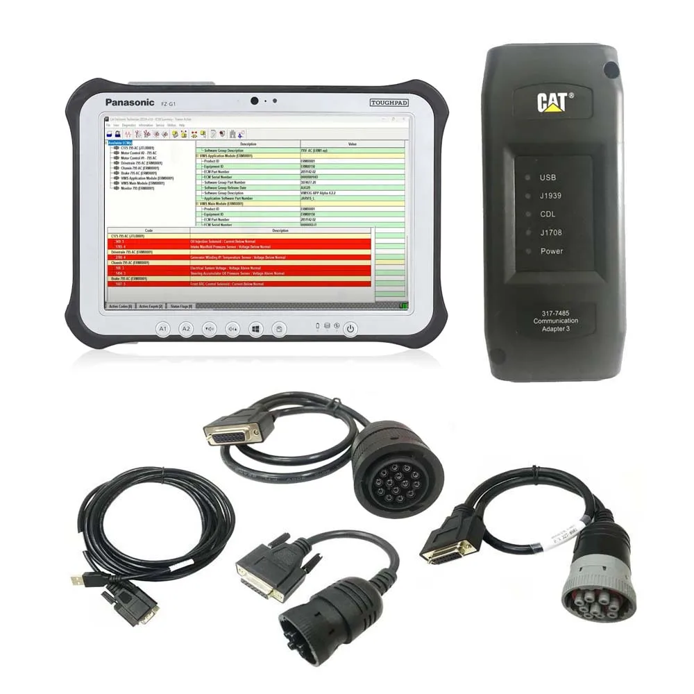 Best Quality 2026A C-AT ET 4 Diagnostic Adapter IV CA-T ET Diagnostic Tool Plus FZ-G1 Tablet