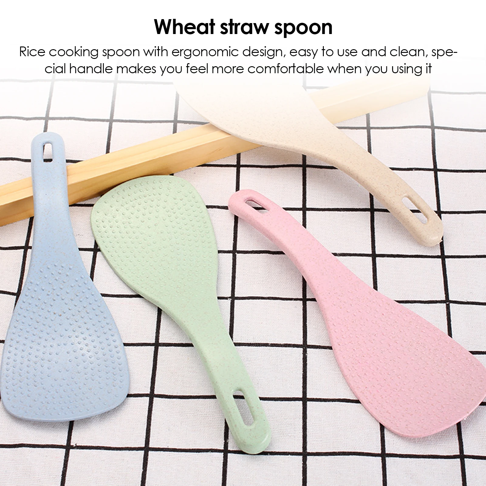 Rice Spoon Paddle Plastic Non Stick White Rice Cooking Scoop Spatularice Spoon Paddle Plastic Non Stick Rice Cooking Scoop