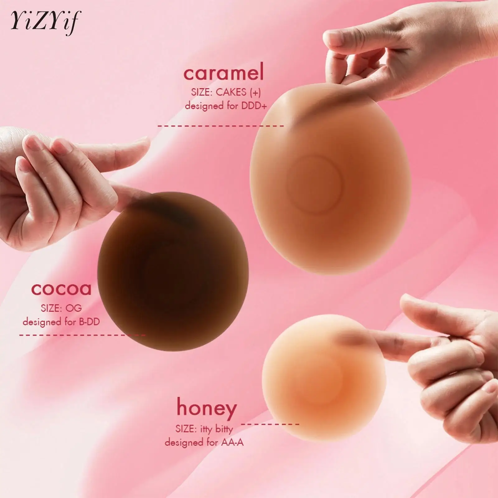

Ultra-thin Silicone Nipple Cover Women Invisible Silicone Adhesive-free Double Nipple Protection Nipple Covers for Daily Wear