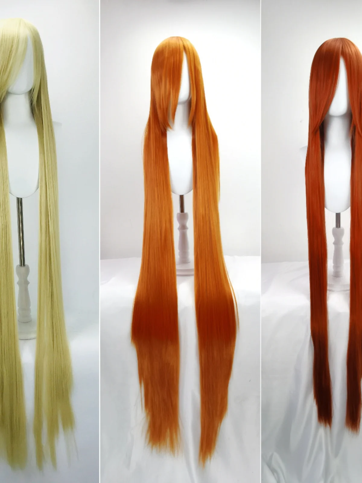 50cm Long Straight Cosplay Wig Various Colors Available One Meter Five Length Super Long Fake Hair for Anime Characters