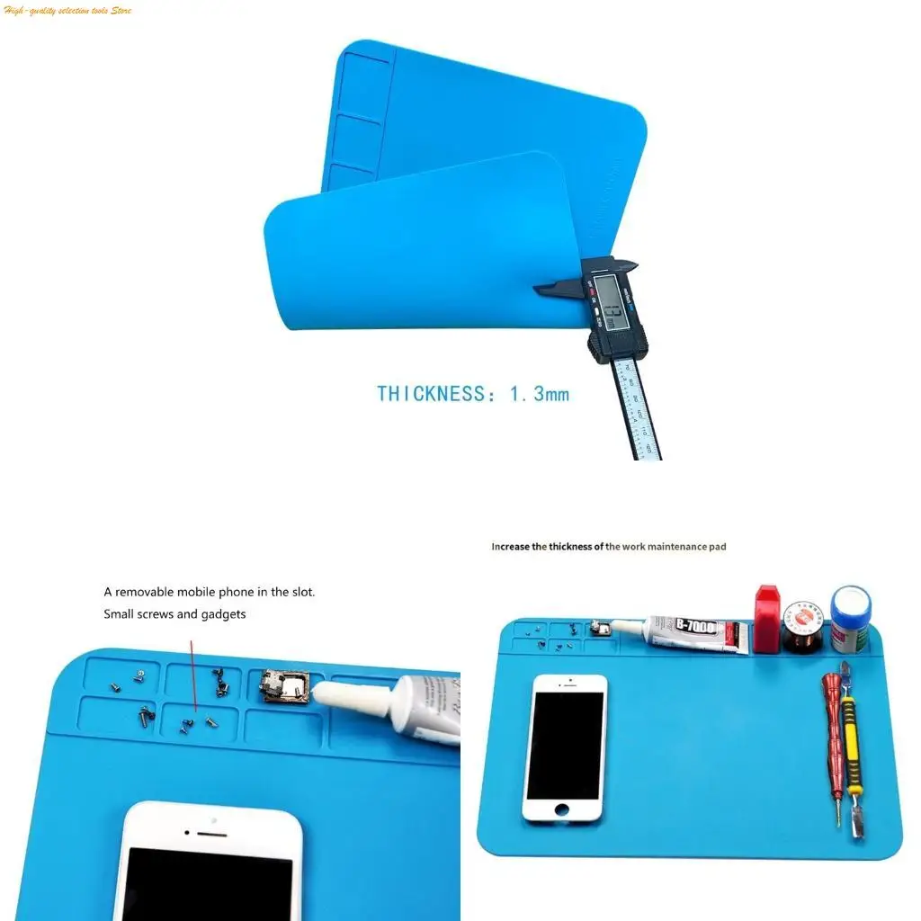 

203F антистатический коврик для пайки ESD для паяльной станции Bga, большой коврик для ремонта, теплоизоляционный коврик, коврик