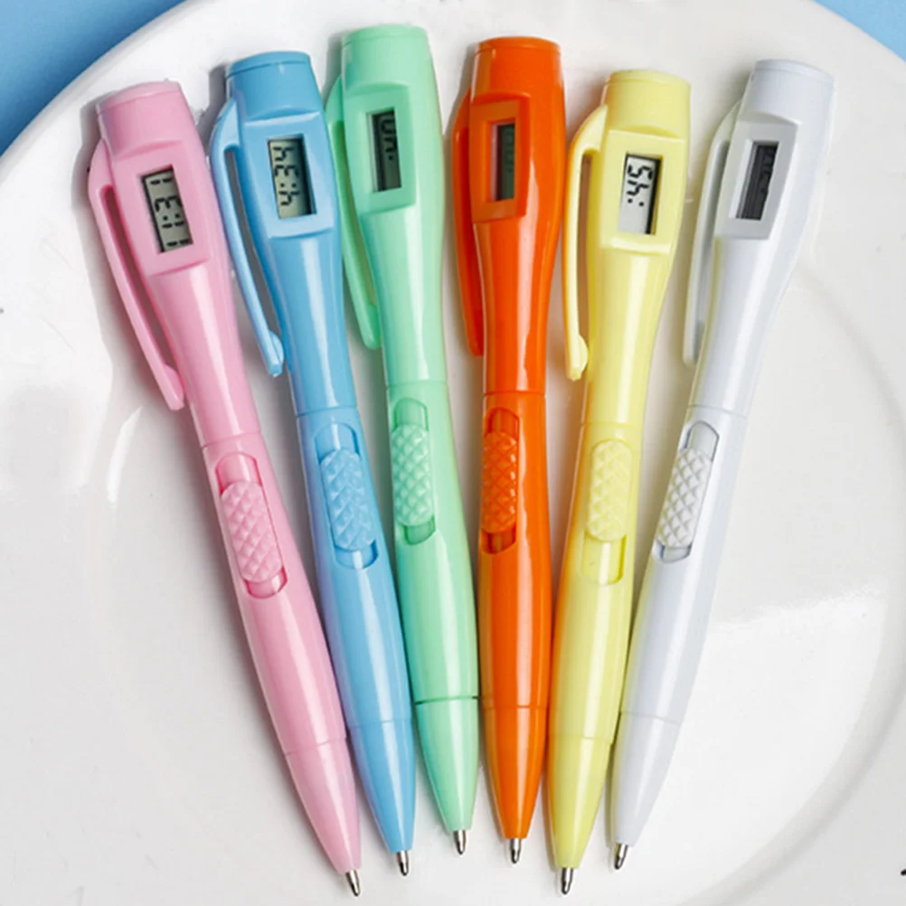 

4 Pcs Digital Test Pen Electric Clock Writing Household Replaceable Gel Accessory Plastic