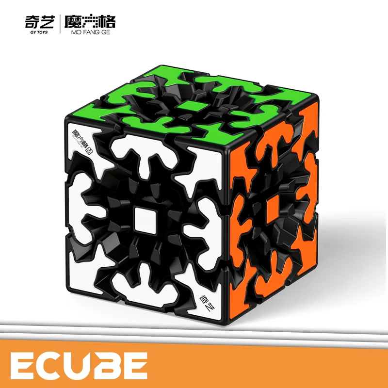 [ECube] QiYi Racing Gear Cube 3x3x3 2026 Newest Magic Cube Magnetic&No Mag MoFangGe Cubes Gear Cubo Magico