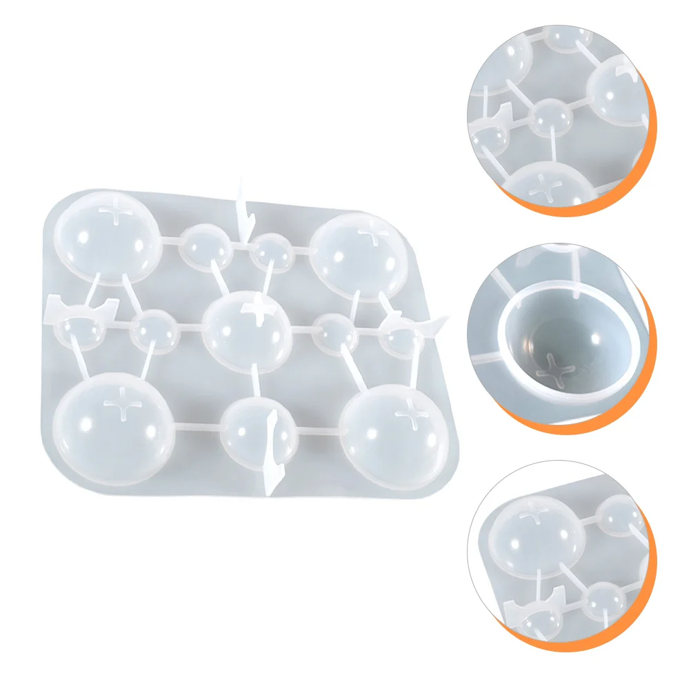 

Crystal Epoxy Resin Mold Hemispheroid Silicone Diy Tool For Home Decor Easy Demolding Reusable Non-Stick Smooth Semicircle