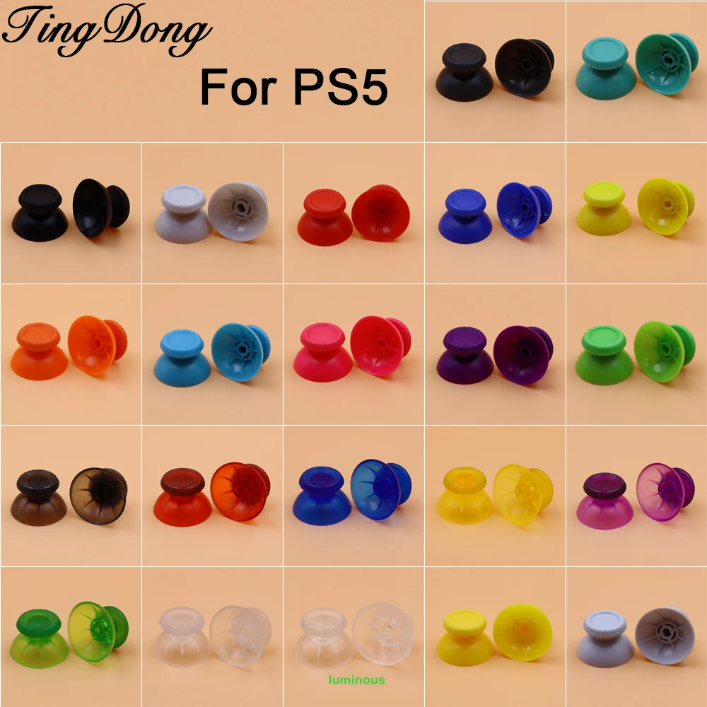 

Накладки на аналоговые стики (джойстики) TingDong, 2 шт., для контроллера PS5, 3D-аналоговые стики, сменные колпачки для джойстиков