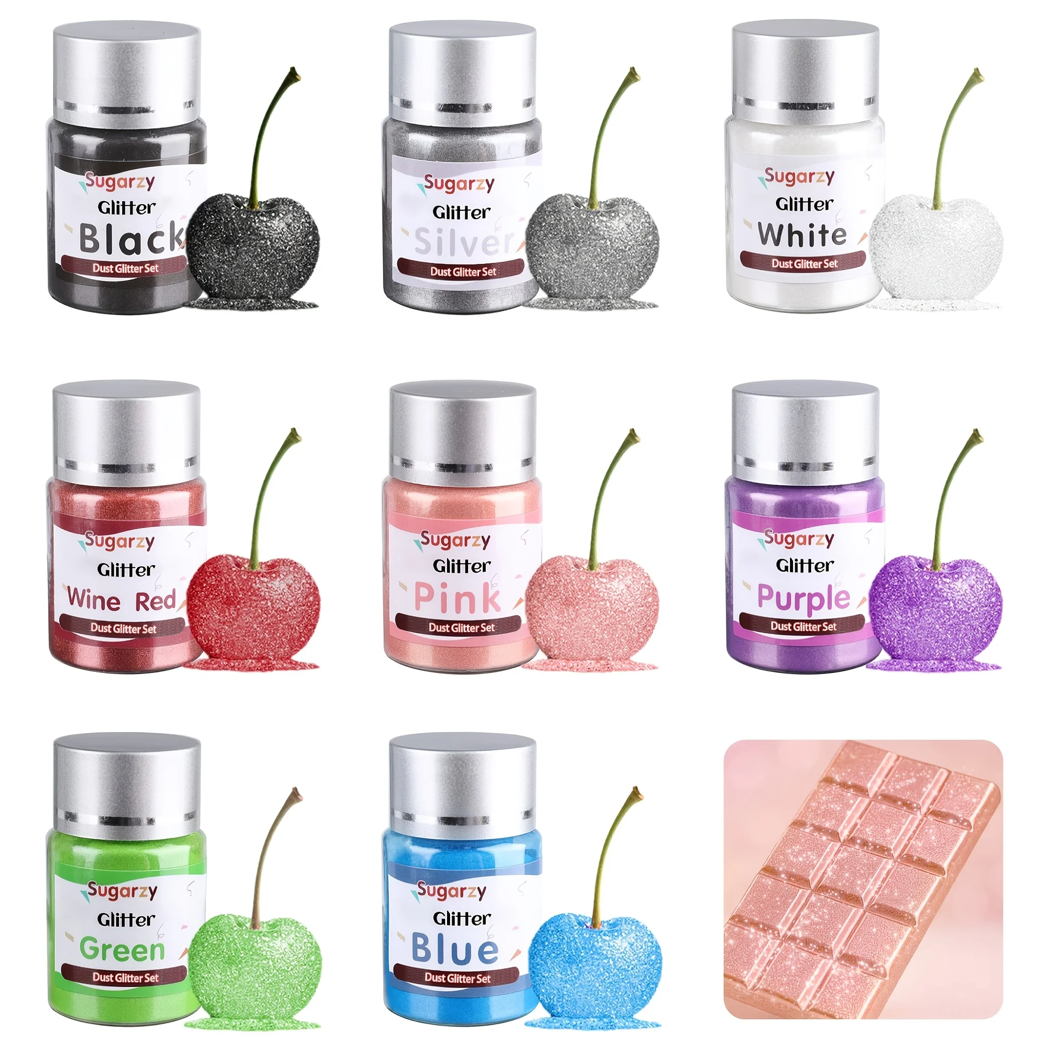Rainbow Glitter,Iridescent Pink Sprinkles Cake Decorating Supplies,Cupcakes Cookies Drinks Easter Women's Mother's Decorations