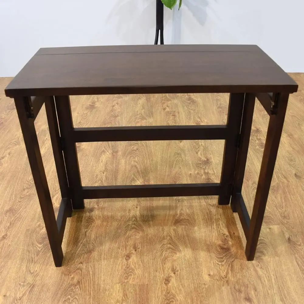 Bbh Home'S Handmade Dark Walnut Rectangular Shaped Mango Wood Study Table 35X17X30 In Ambbrstb0002