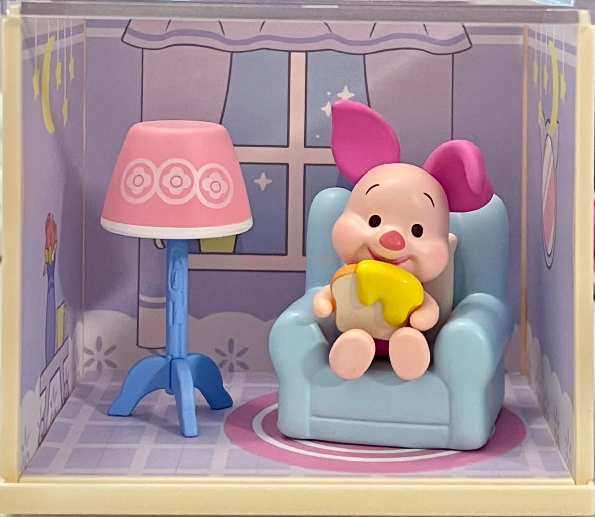 Original Disney Winnie The Pooh Home Moments Series Blind Box Piglet Eeyore Cute Figure Desktop Ornament Model Toy Birthday Gift view 6