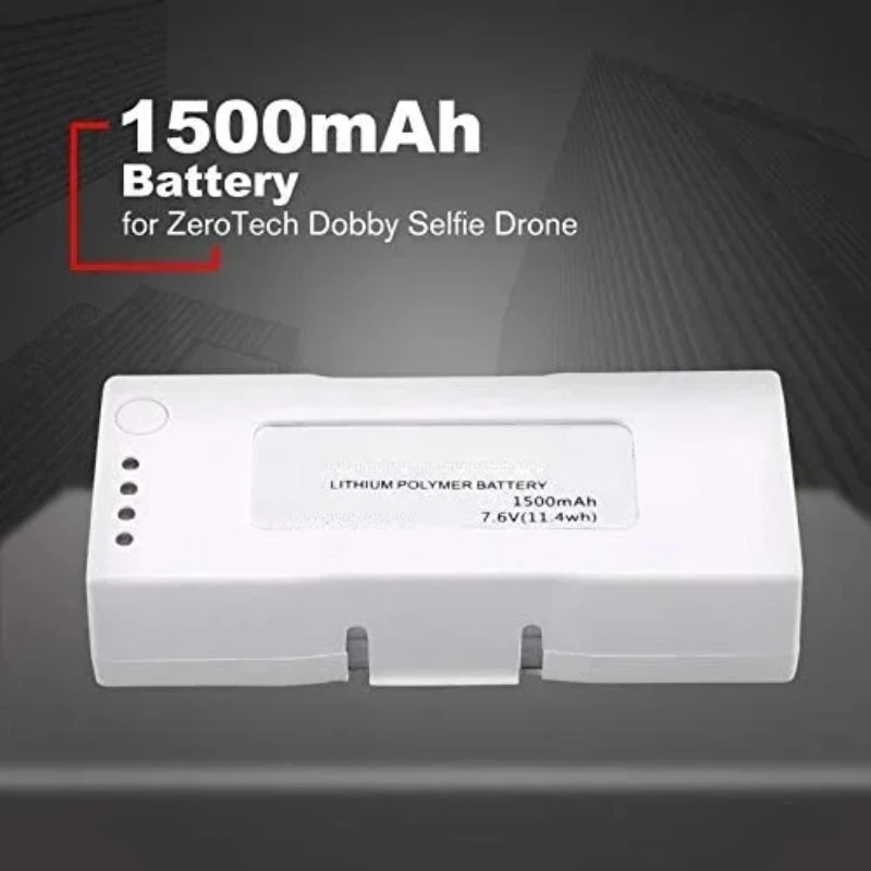 Newly Upgraded 7.6V 1500mAh 11.4Wh High Capacity Lipo Battery Spare Battery Parts for ZeroTech for Dobby Selfie Drone Batterys