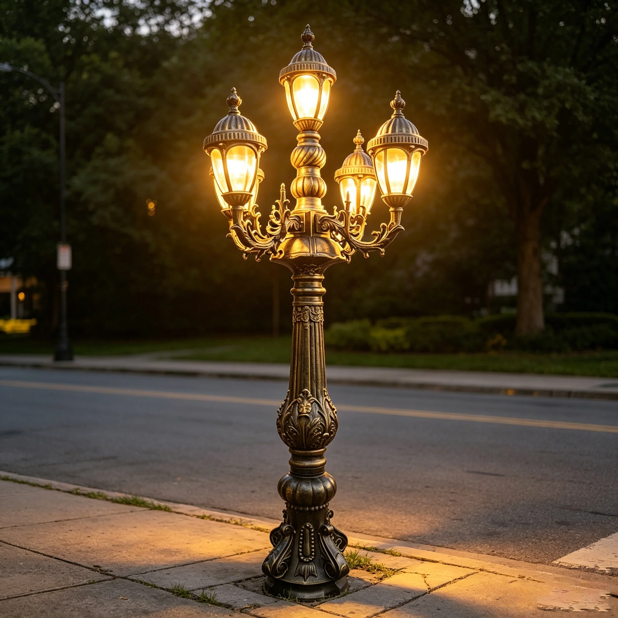 Factory Customized Luxury Large European Landscape Garden Lights LED IP65 Electric Street Villa Garden Decorative Lights