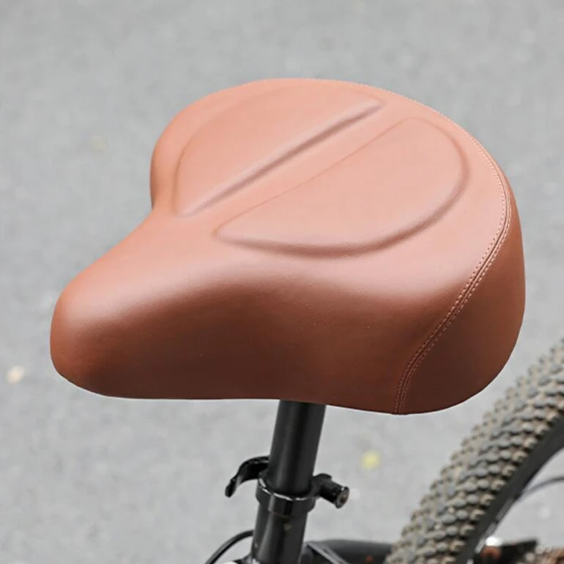 G633 Bicycle Cushions PU/PP material + Steel Bone Widen And Thicken Mountain Bike Saddle Riding Cushion Bag