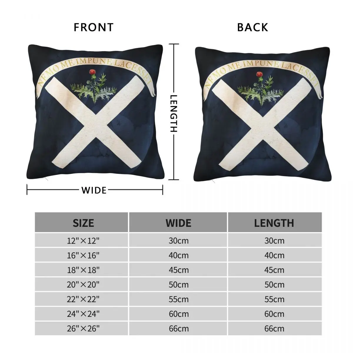 Jacobite Rebellion Flag Square Pillowcase Polyester Linen Velvet Creative Zip Decor Car Cushion Cover