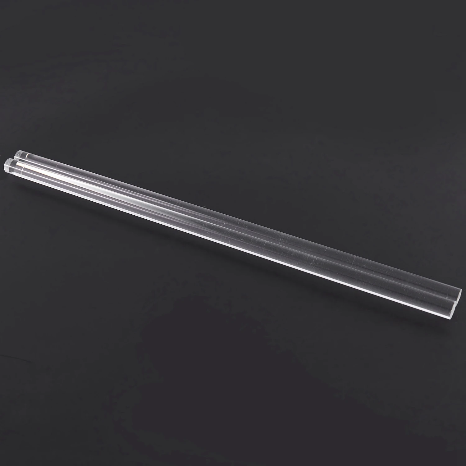 DT17 Clear Acrylic Rod Perspex PMMA Extruded Round Bar 10mm x 12 inch 2 Pcs for Model Making