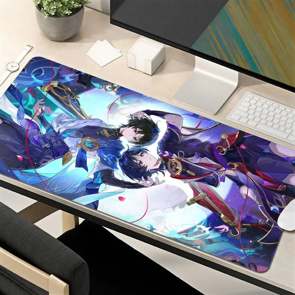 

Scaramouche Tighnari Cyno Mouse Pad Genshin Impact Mousepad Genshin Keyboard Padding Computer Pad PC Gaming Accessories Desk Mat