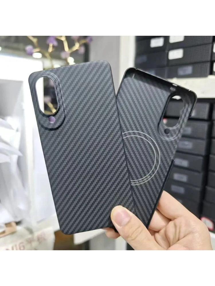 Magnetyczne etui na telefon z włókna aramidowego do Samsung Galaxy S25 Edge Etui z prawdziwego włókna węglowego do etui Magsafe Galaxy S25 Edge Luxury — zdjęcie produktu 7