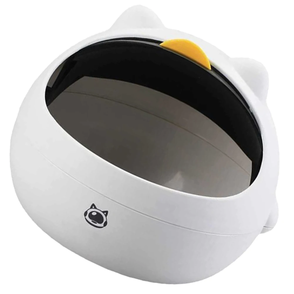 

Cartoon Space Cat Garbage Bin PP Desktop Trash Can Small Waste Bucket Household Office Bedroom Bathroom