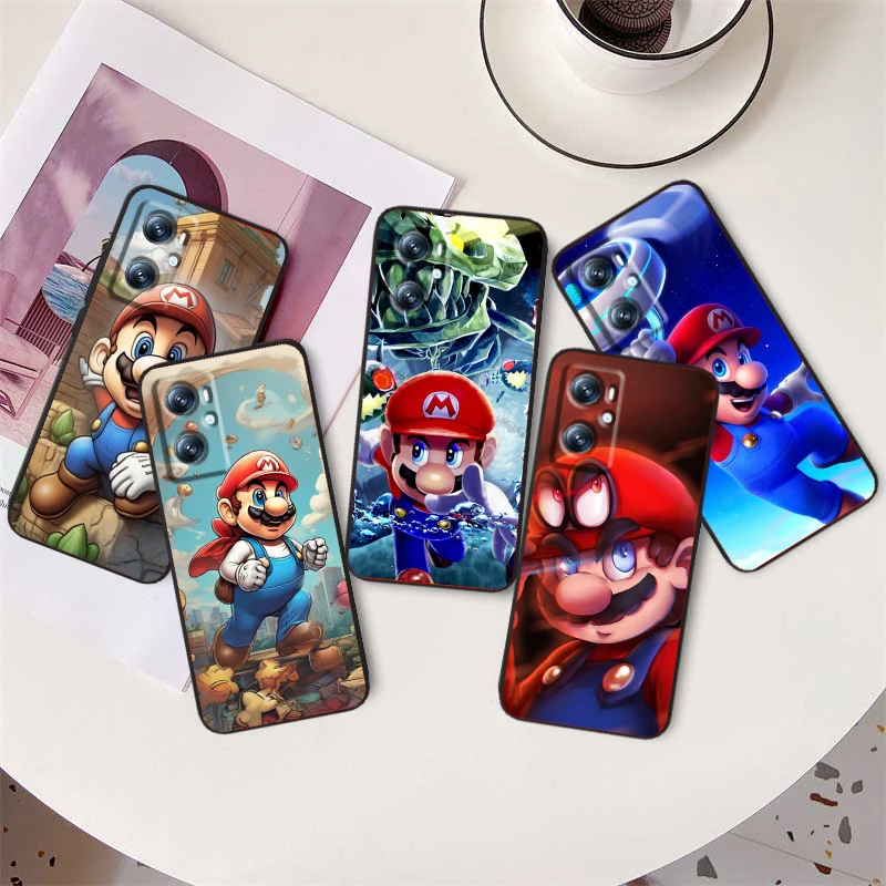 

M-Marios Cool Cute Art For OPPO Find X6 X5 X3 A54S A5 A94 A16 A53S A57 A74 A72 A98 A78 A96 A9 5G Black Back Phone Case