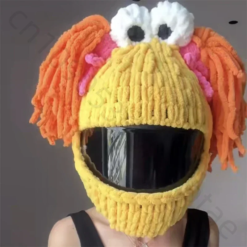 Nuevos accesorios de cubierta para casco de motocicleta, cubierta para casco de cara completa todoterreno, aspecto decorativo de Cosplay, funda para casco de moto