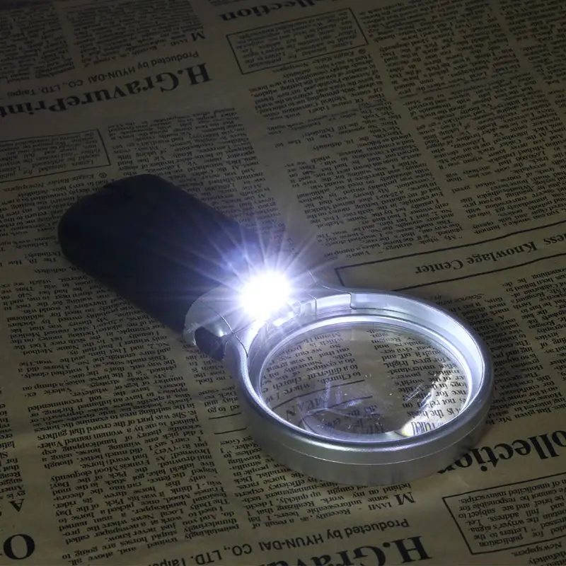 Đèn Led 3x Kính Lúp Đọc Sách Đứng Kính Lúp Đa Năng Thả Vận Chuyển