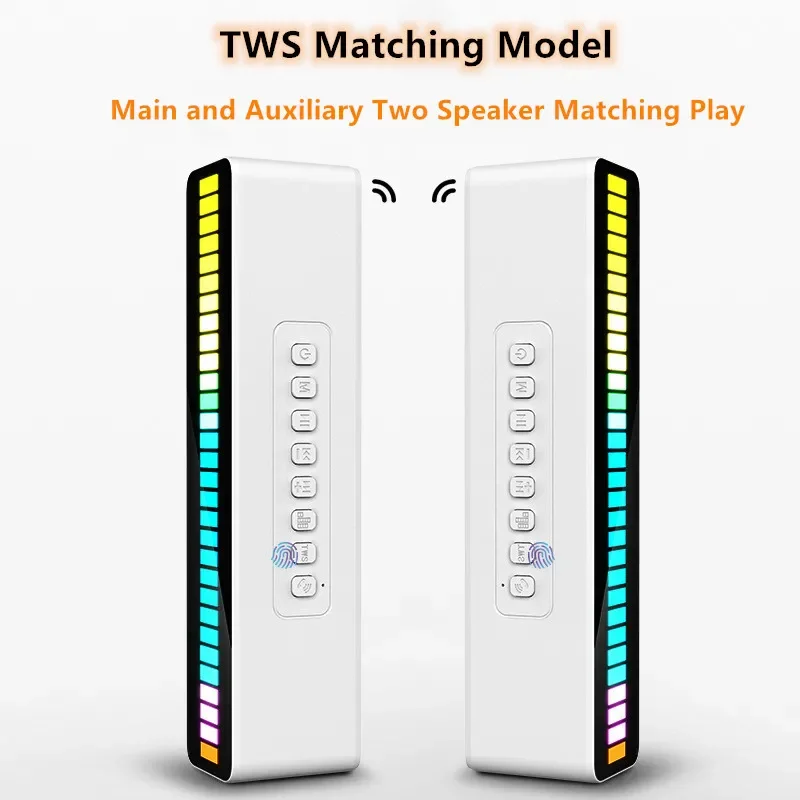 مكبر صوت بلوتوث لاسلكي متعدد الوظائف M8 RGB Light يدعم بطاقة FM ومكالمات صوتية ومضخم صوت TWS