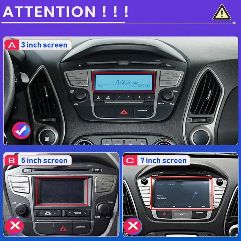 9'' For Hyundai IX35 2010-2015 Car Radio 4G SIM GPS FM Reversing Image Stereo BT 2DIN Carplay Google Map Navi Android 15 Auto