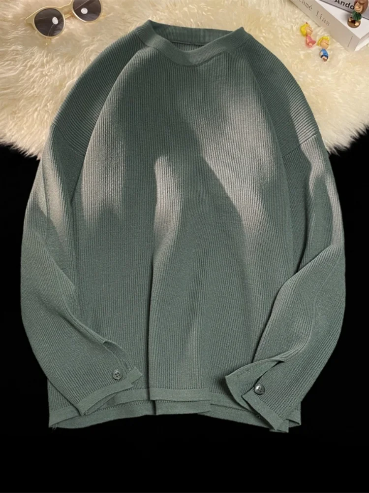 

Cleanfit Men's round Ne Knitwear Winter Faion Versatile Base Layer Lazy Boting T-irt Comfortable Soft Loose Fit Long...