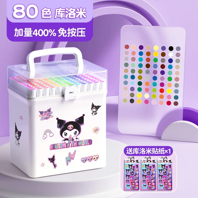 

Cute Sanrio Kawaii Kuromi Acrylic Marker Washable Dedicated Stackable Colors Color Opaque Color Opaque Cute Gift Harmless
