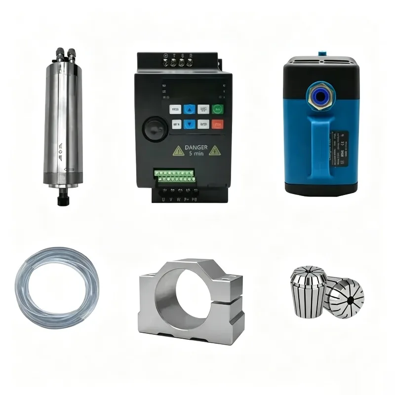 800W Water Cooled Spindle Motor Kit CNC Router Spindle Kit 220V 110V High Speed 24000Rpm ER11 For CNC Router Engrave Carved