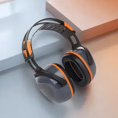 Auriculares insonorizados con cancelación de ruido, auriculares ABS sobre la oreja, protección auditiva cómoda para el trabajo, fábrica, ambiente fuerte