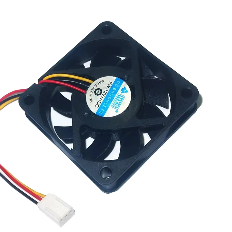 High quality Black 6cm  3pin12V 60mm x 15mm 6015 Brushless DC Fan PC Cooling Cooler Fan