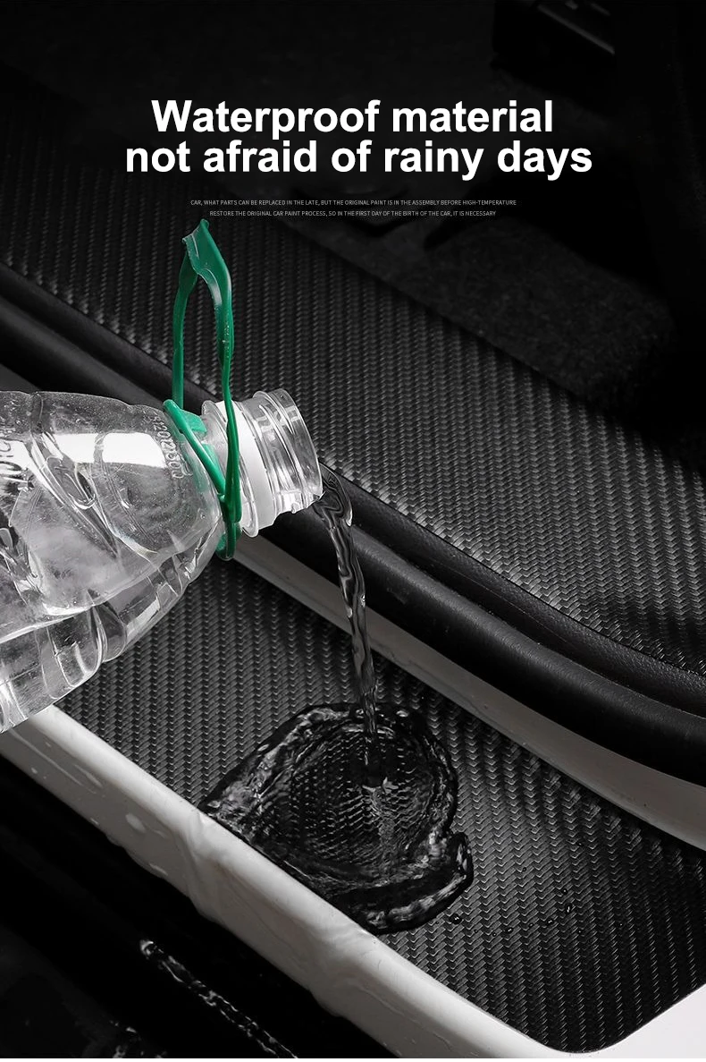 شرائط عتبة ألياف الكربون للسيارة لميتسوبيشي Ralliart Lancer EX أوتلاندر أوتلاندر ملصقات عتبة الباب التلقائي لوحة الحماية #4