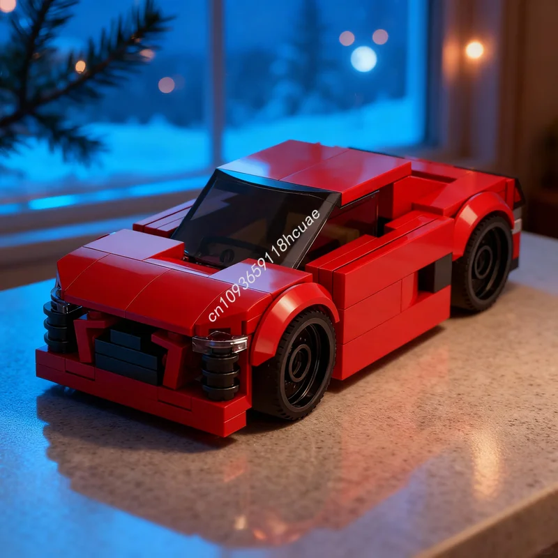 

Набор строительных блоков MOC Audiee E-Tron City Champions, 141 деталь, Рождественский подарок, игрушка, архитектурный конструктор, творческая идея, развивающая игрушка для детей
