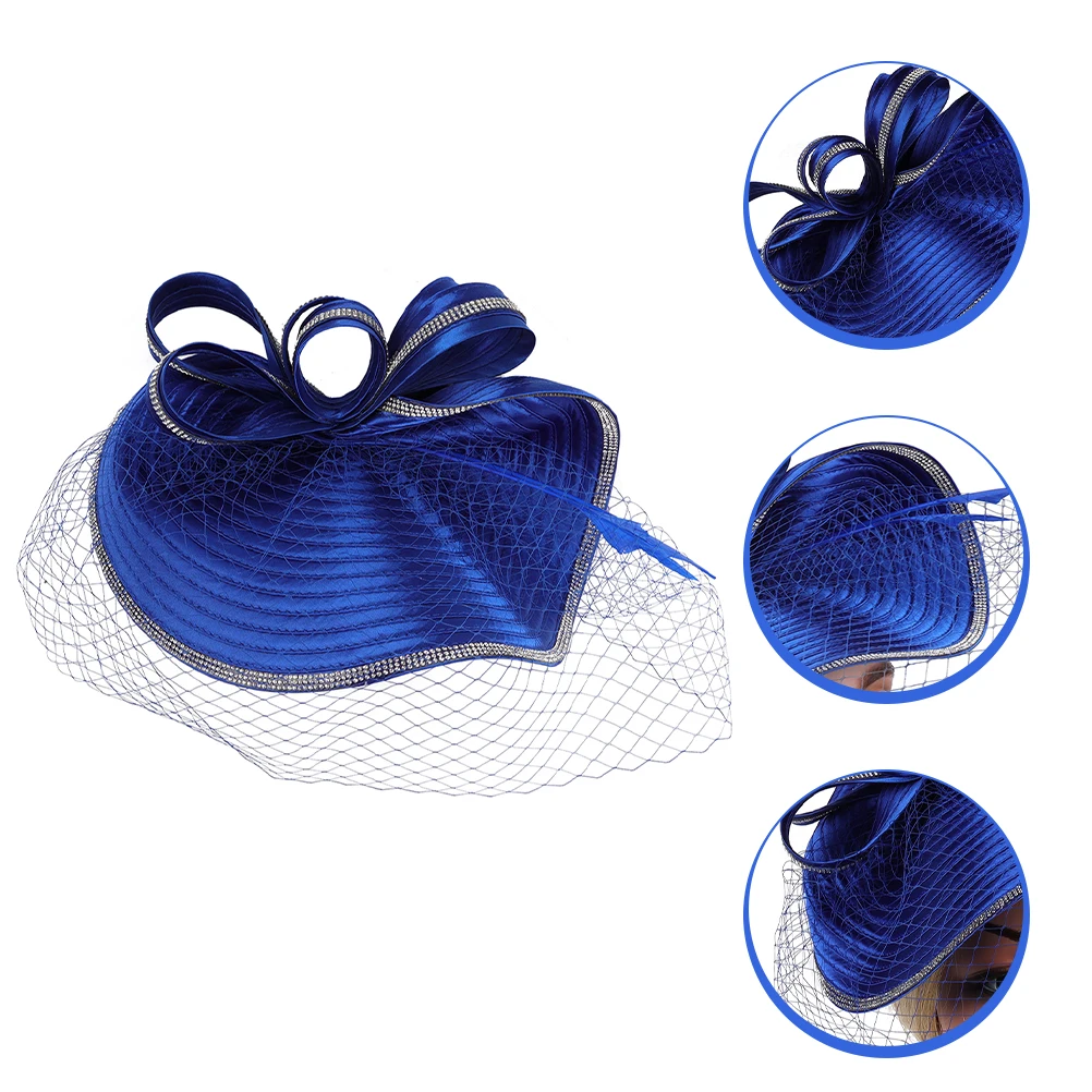 خمر الزفاف الفاسناتور القبعات النساء الشعر الاصطناعي قطع زينة حفل زفاف الشاي متأنق عصري قبعة الفرقة