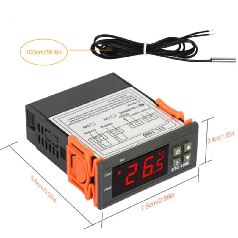 STC-1000/STC-3000/STC-3008/STC-3018/STC-3028/Thermostat d'incubateur numérique STC-9200 ThermoandreTemperature Contrmatérielle Thermoregulator