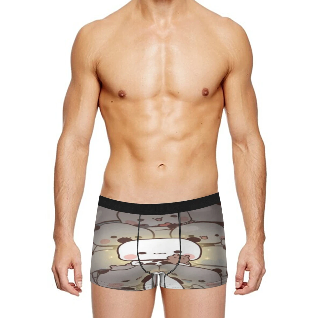 Panda Bear Hug Bubu Dudu Breathable milk Silk Boyshorts Elastic Men's Underwear 3D Boxer Shorts Boxer Briefs