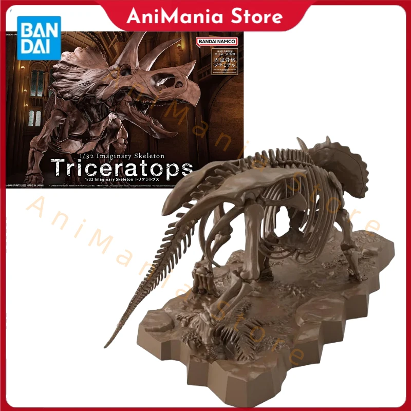 

Bandai Original Animals Action Figure 1/32 Imaginary Skeleton Triceratops Assembly Model Toys Collectible Model Gifts for Kids