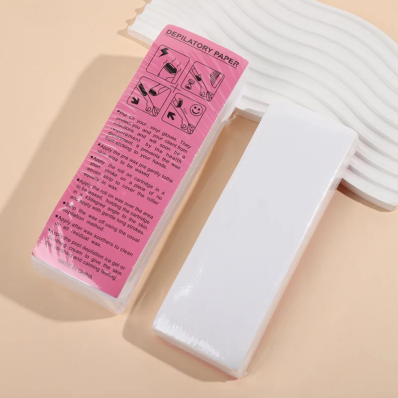 

100pcs Removal Nonwoven Body Cloth Hair Remove Wax Paper Rolls Leg Hair Removal Epilator Waxing Strip Paper Roll Depiladora