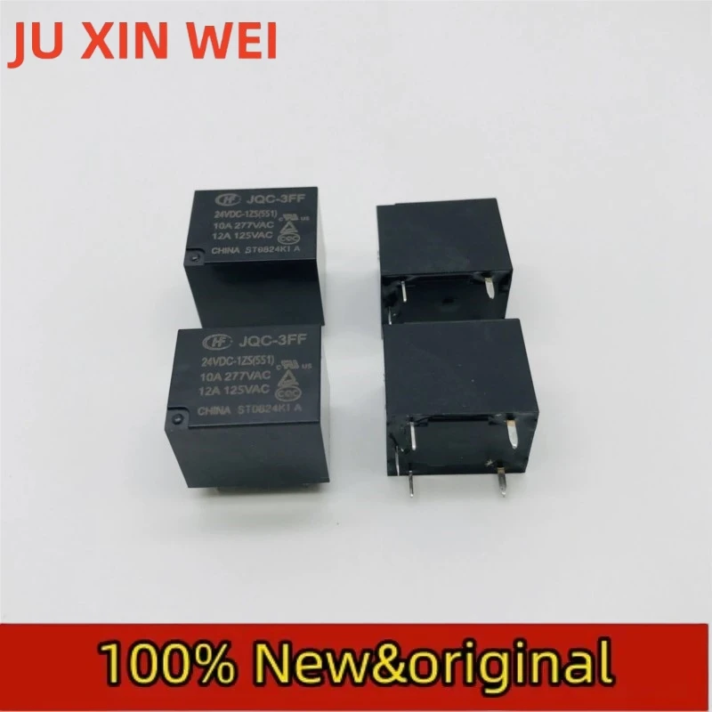 10PCS Hongfa relay JQC-3FF-024-1ZS group conversion 5-pin 10A250VACHF3FF-24VDC-1ZS