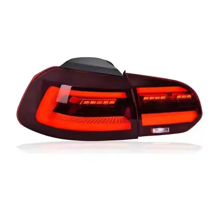 SJC accesorios de coche para VW Volk Golf 6 MK6 sistema de luces traseras 08-13 luces traseras de freno de giro LED luces de conducción antiniebla dinámicas