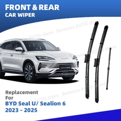 RHD Front Rear Windshield Wiper Blades For BYD Seal U SEALION 6 SA3 2022-2025 Song Plus Windscreen Window Brushes Accessories