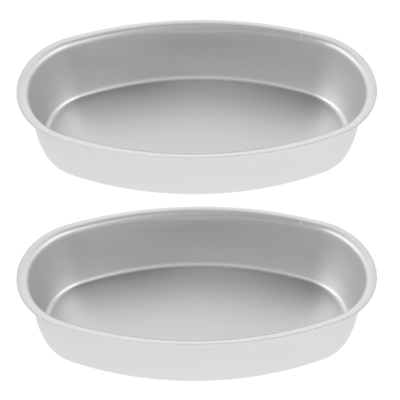 

2pcs Cake Mold Aluminum Breads Loaf Pan Molds for Baking Oval Cheese Dessert Reusable Rustfree Sturdy Heatresistant