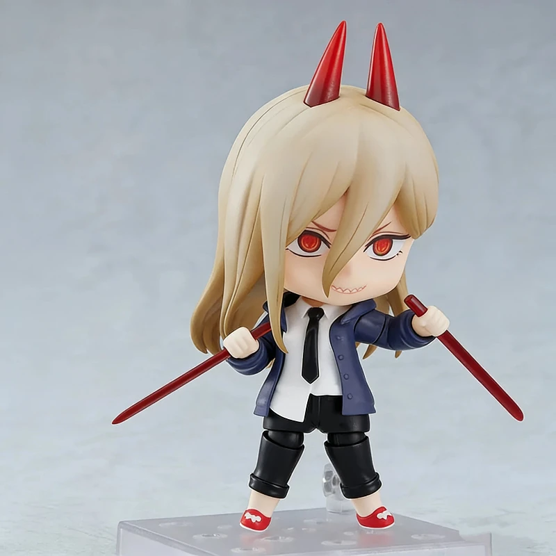 10 cm Chainsaw Man Power Q Versie Nendoroid Action Figure Verwisselbare Gezicht Anime Figuur PVC Model Speelgoed Met Stand Decor gift