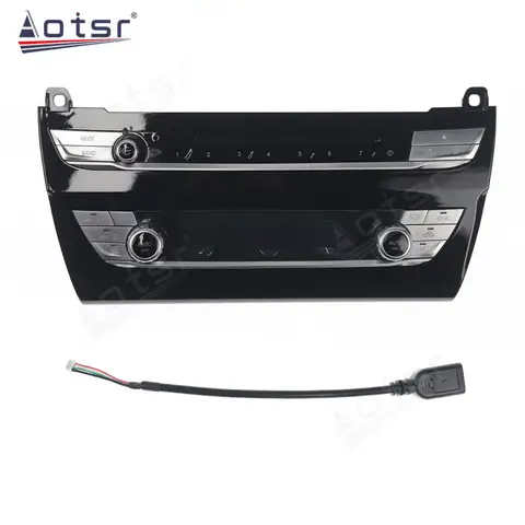 자동차 에어컨 패널 LCD 스크린 기후 보드, AC 멀티미디어 중앙 DSP, BMW 5 시리즈 F10 F11 5GT F07 F18 M5 2009-2018